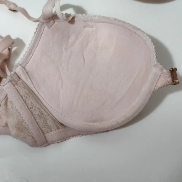 Victorias Secret Very Sexy Push-up Bra Size 32DD Pink Underwire Front Closure - Picture 5 of 9
